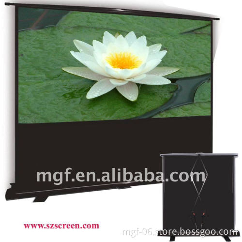 floor standing style Projection Screen can use anywhere portable projector screen superior for business travel projector screen